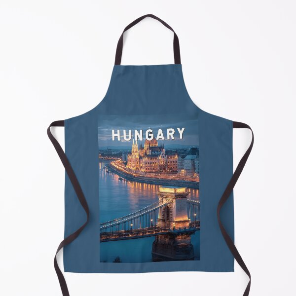 Artikelvorschau, Ungarn Illustration Reisekunst Vintage entworfen und verkauft von KrisSidDesigns.