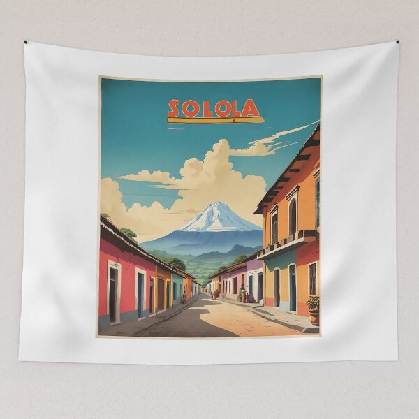 Item preview, Solola Guatemala Vintage Poster Tourism  designed and sold by TravelersGems.