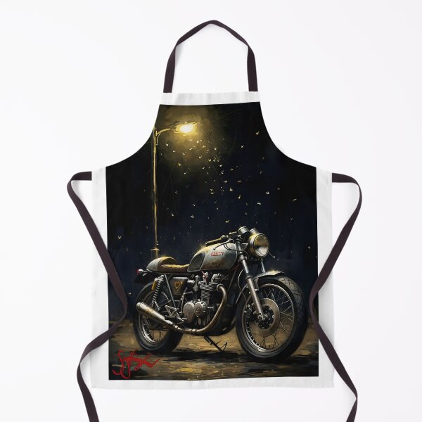 Item preview, Midnight Ride: Vintage Motorcycle Under Streetlight - Scythianshead design  designed and sold by Scythianshead .