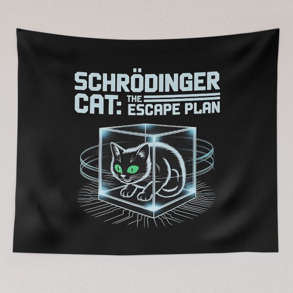 Item preview, Schrödinger Cat The Escape Plan designed and sold by Redgiant87x.