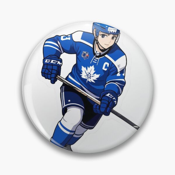 Item preview, Anime style Ice Hockey Player Blue Toronto designed and sold by Koko Doko.