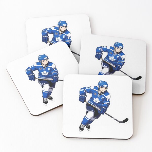 Item preview, Anime style Ice Hockey Player Blue Toronto designed and sold by Koko Doko.