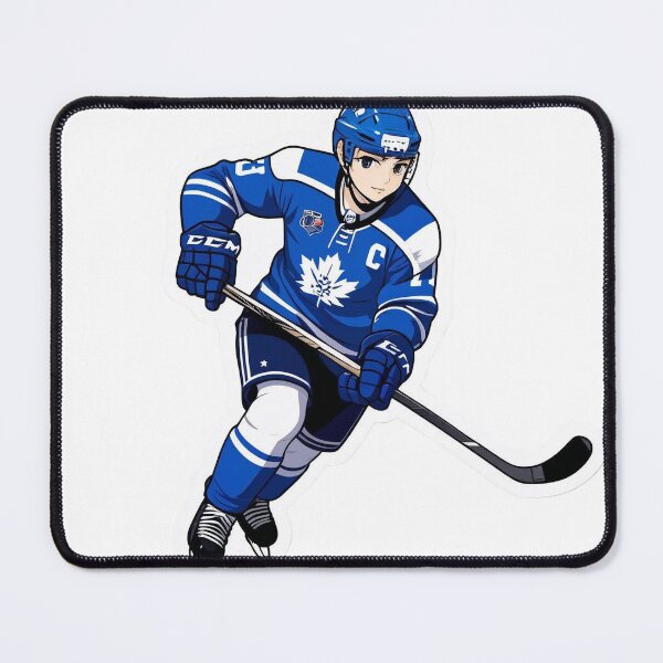 Item preview, Anime style Ice Hockey Player Blue Toronto designed and sold by Koko Doko.