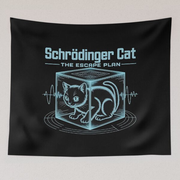 Item preview, Schrödinger Cat The Escape Plan designed and sold by Redgiant87x.
