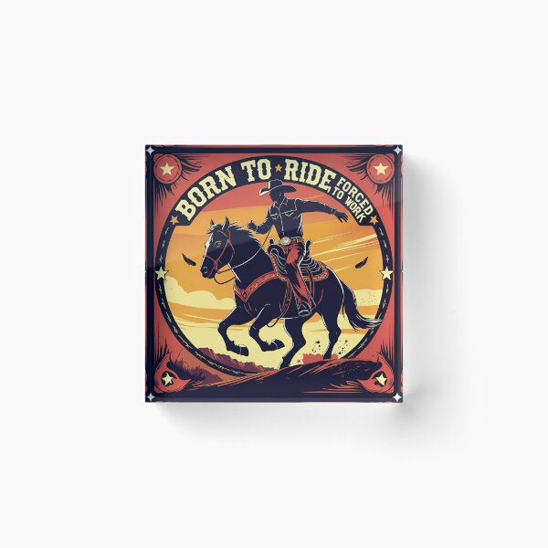 Item preview, Born to Ride Forced to Work designed and sold by SaddleUpDesign.