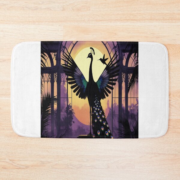 Item preview, Peacock Silhouette Dawn Victorian Conservatory Art designed and sold by Max Store.