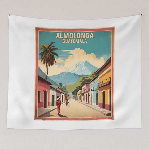 Item preview, Almolonga Guatemala Vintage Poster Tourism  designed and sold by TravelersGems.