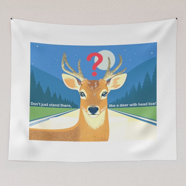 Item preview, Deer With Head Lice 001 designed and sold by BeeBomb.