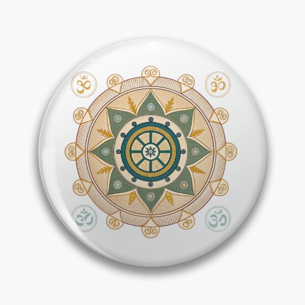 Item preview, Mandala with a Dharma Wheel designed and sold by Lucky 777.