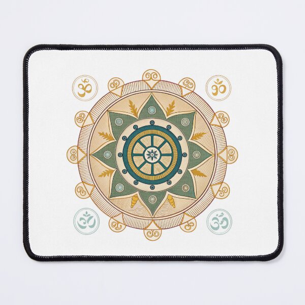 Item preview, Mandala with a Dharma Wheel designed and sold by Lucky 777.