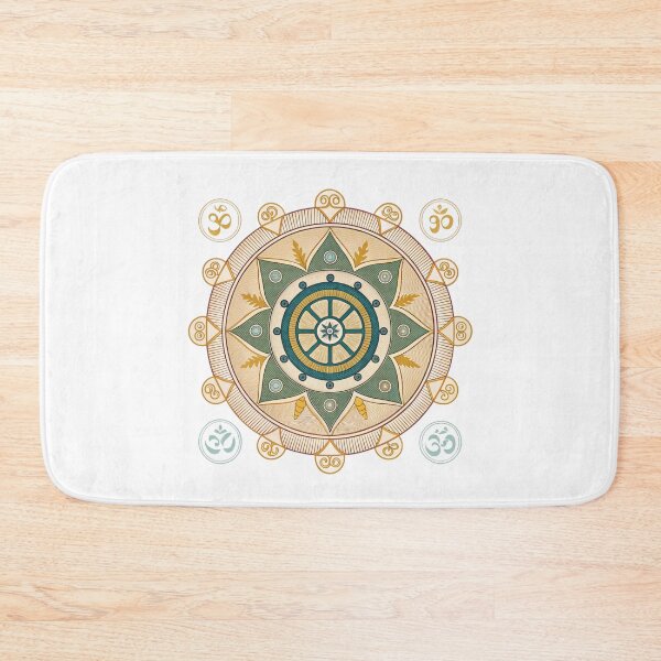 Item preview, Mandala with a Dharma Wheel designed and sold by Lucky 777.