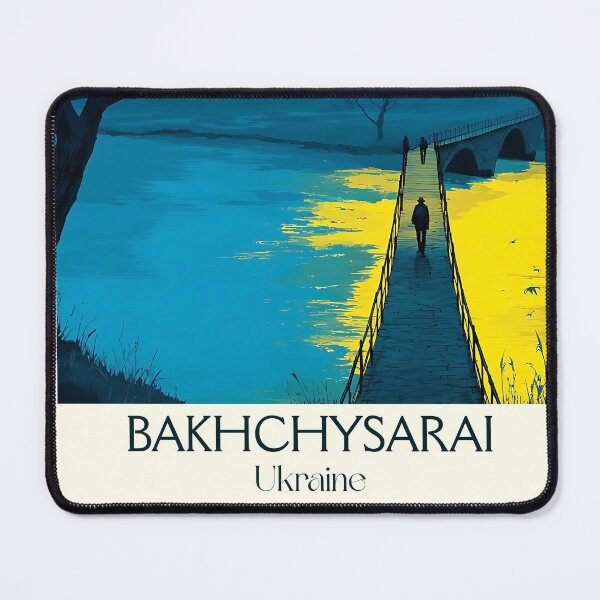 Item preview, Bakhchysarai Travel Poster – Crimean Khan Palace Ukraine Art designed and sold by TuncGK.