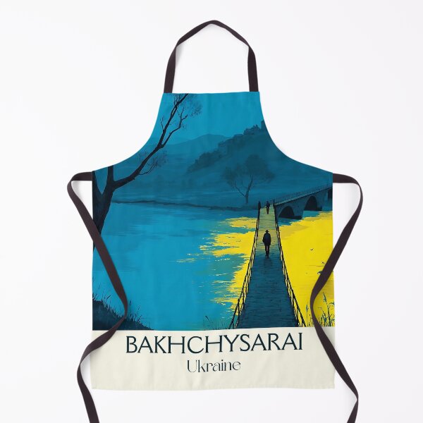 Item preview, Bakhchysarai Travel Poster – Crimean Khan Palace Ukraine Art designed and sold by TuncGK.