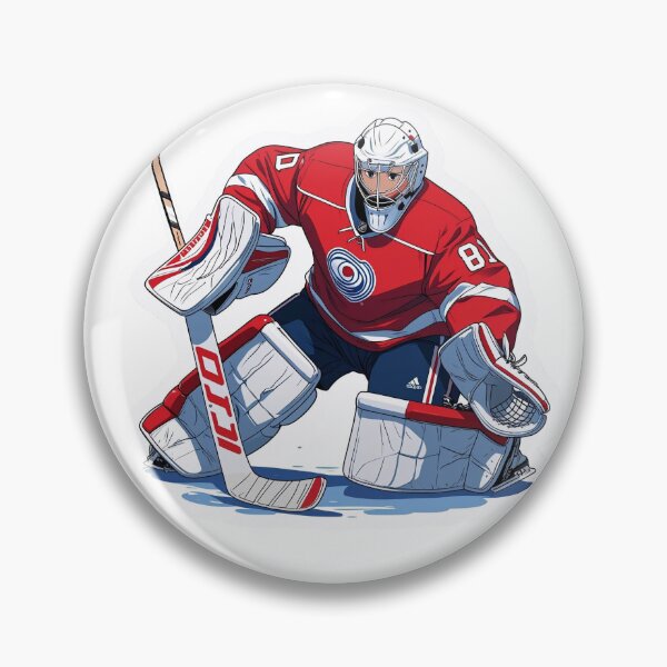 Item preview, Anime style Ice Hockey Goalie Red Carolina designed and sold by Koko Doko.
