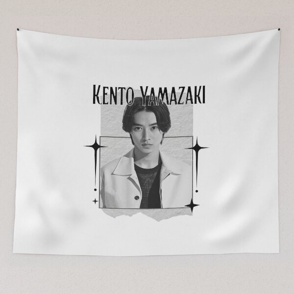 Item preview, Kento Yamazaki Japanese Actress  Dramas Monochrome Black and White Classic Design Collage  designed and sold by HELL0WBELLO.