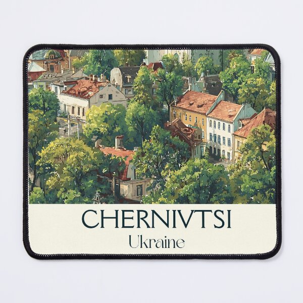 Item preview, Chernivtsi Architecture Poster – Little Vienna Ukraine Art designed and sold by TuncGK.