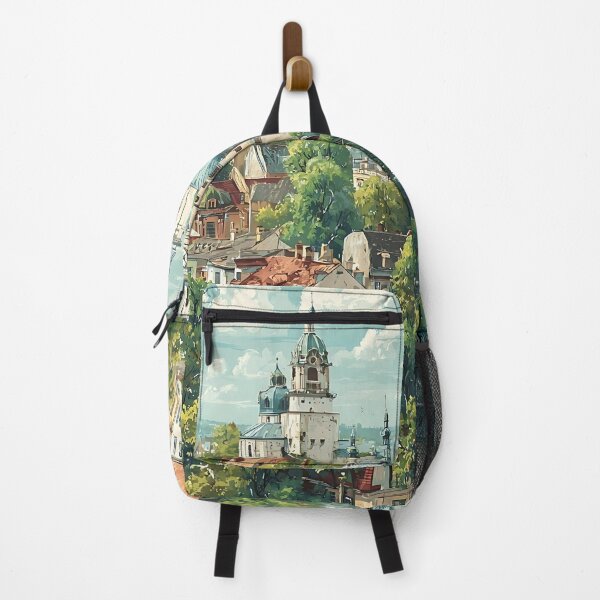 Item preview, Chernivtsi Architecture Poster – Little Vienna Ukraine Art designed and sold by TuncGK.