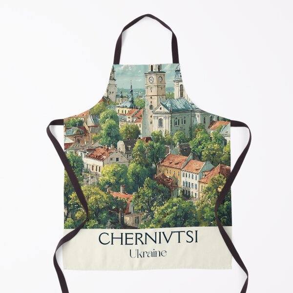 Item preview, Chernivtsi Architecture Poster – Little Vienna Ukraine Art designed and sold by TuncGK.