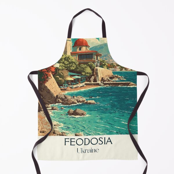 Item preview, Feodosia Beach Poster – Black Sea Coast Crimea Art designed and sold by TuncGK.