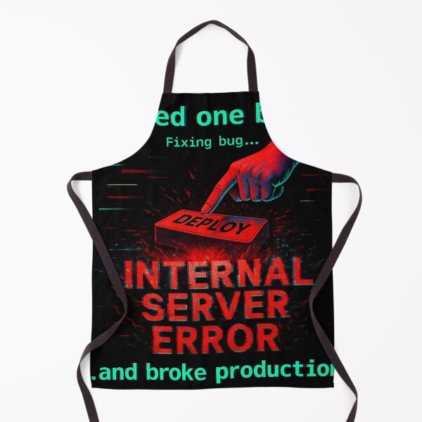 Item preview, I Fixed One Bug… And Broke Production – Dev Fail Shirt designed and sold by  just text.