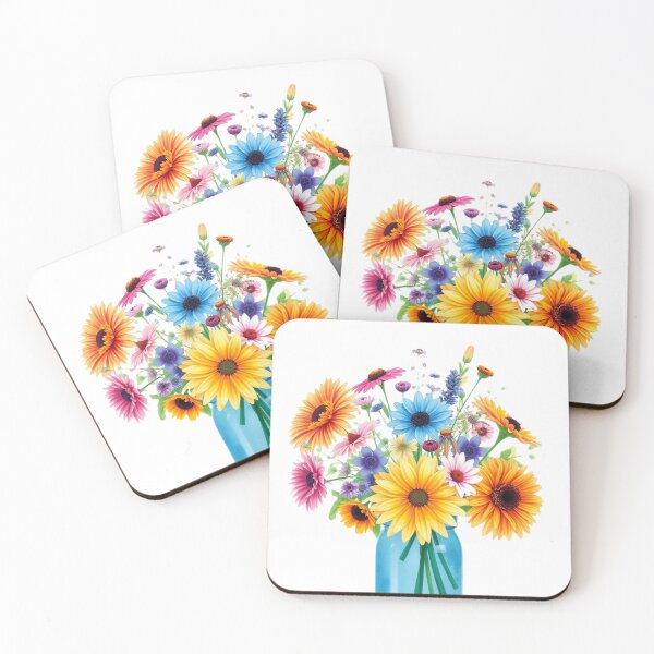 Item preview, Wildflower bouquet watercolor designed and sold by Marianne1108.
