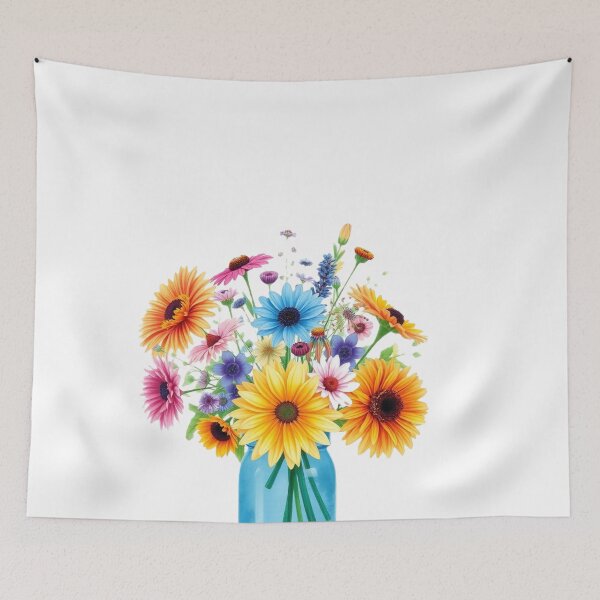 Item preview, Wildflower bouquet watercolor designed and sold by Marianne1108.