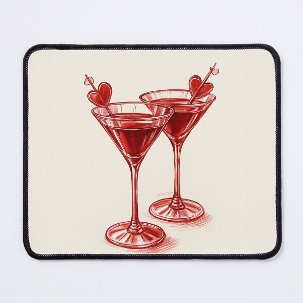 Item preview, Heart-Garnished Martinis designed and sold by ArtemeliaDesign.