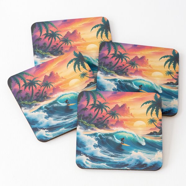 Item preview, Surfer in Tropical Paradise designed and sold by EschatonGarden.