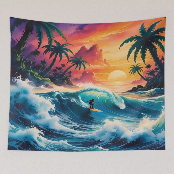 Item preview, Surfer in Tropical Paradise designed and sold by EschatonGarden.