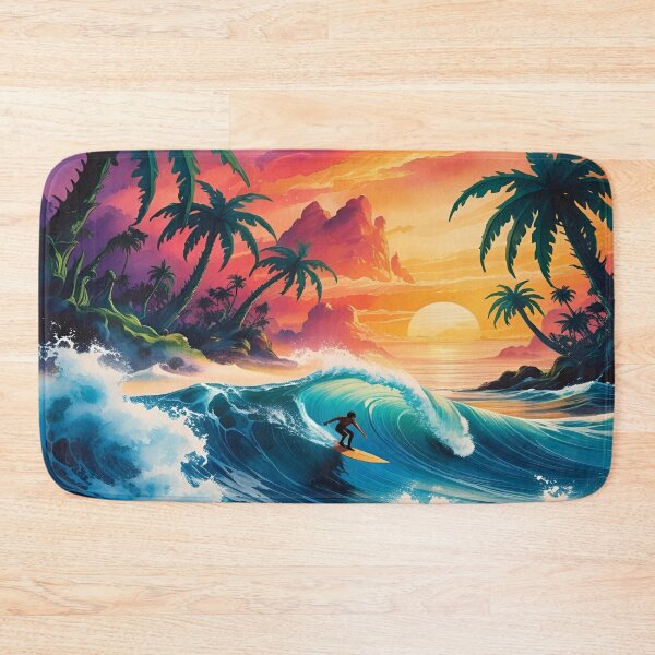 Item preview, Surfer in Tropical Paradise designed and sold by EschatonGarden.
