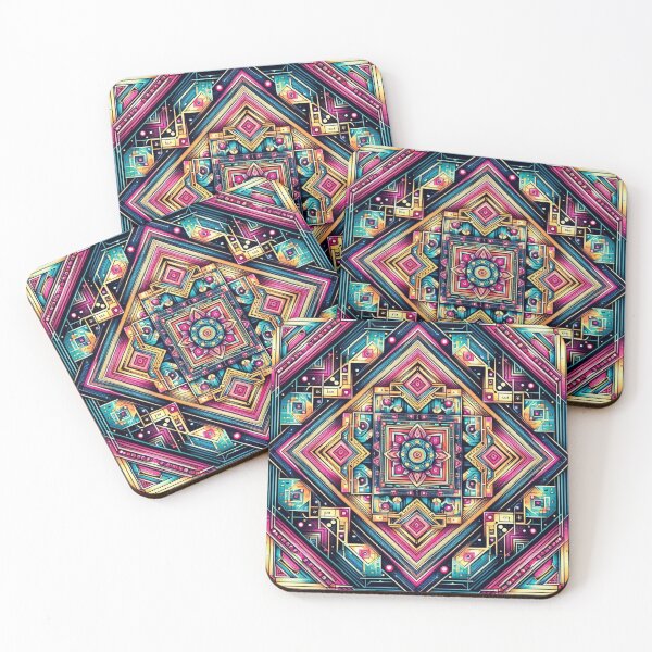Item preview, Colorful geometric decorative pattern  designed and sold by Dogandesighn.