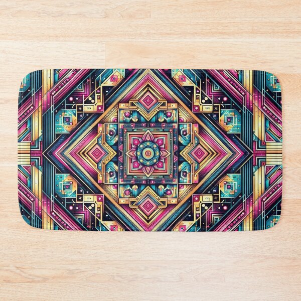 Item preview, Colorful geometric decorative pattern  designed and sold by Dogandesighn.