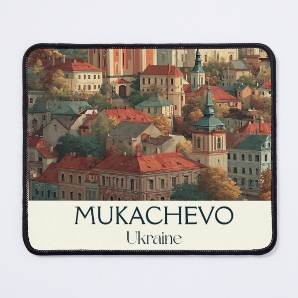 Item preview, Mukachevo Castle Poster – Transcarpathian Fortress Ukraine Art designed and sold by TuncGK.