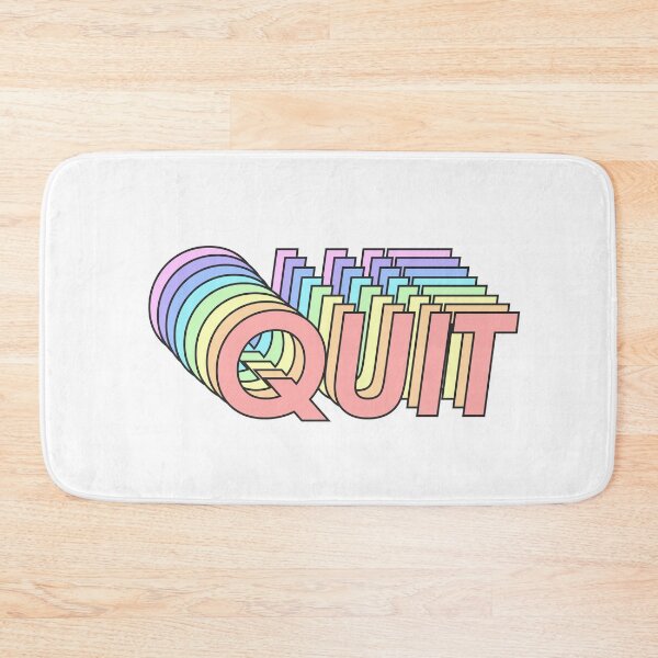 Item preview, QUIT designed and sold by oddwonders.