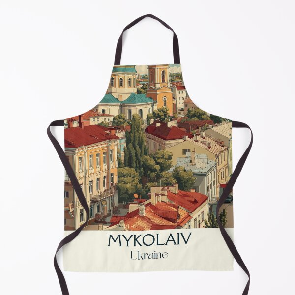 Item preview, Mykolaiv Ukraine Poster – Shipbuilding City Vintage Art designed and sold by TuncGK.