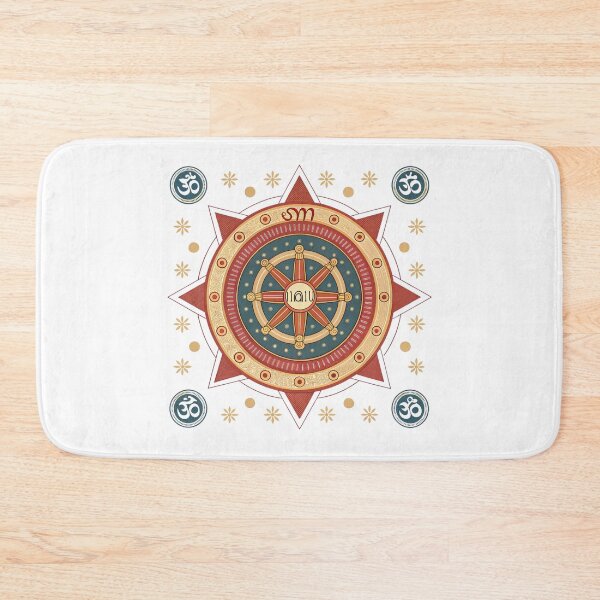 Item preview, Mandala with a Dharma Wheel designed and sold by Lucky 777.