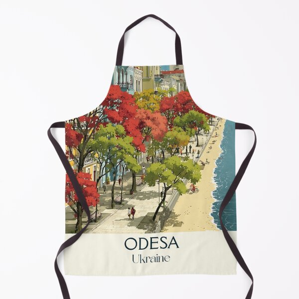 Item preview, Odesa Pearl Poster – Black Sea Port Ukraine Vintage Art designed and sold by TuncGK.