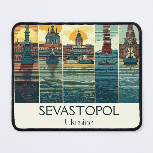 Item preview, Sevastopol Harbor Poster – Black Sea Fleet Crimea Art designed and sold by TuncGK.