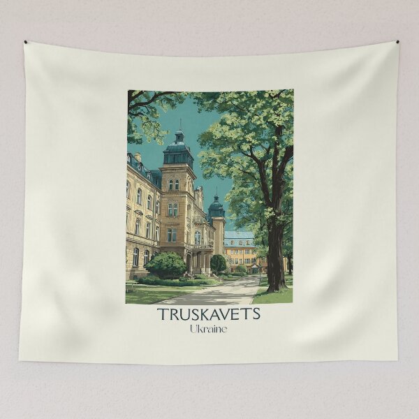 Item preview, Truskavets Spa Resort – Carpathian Wellness Ukraine Art designed and sold by TuncGK.