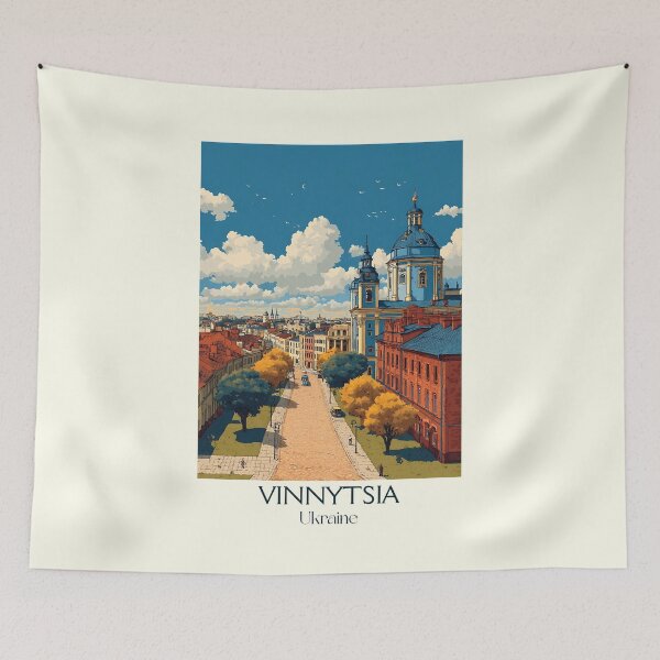 Item preview, Vinnytsia Fountain City – Central Ukraine Vintage Art designed and sold by TuncGK.