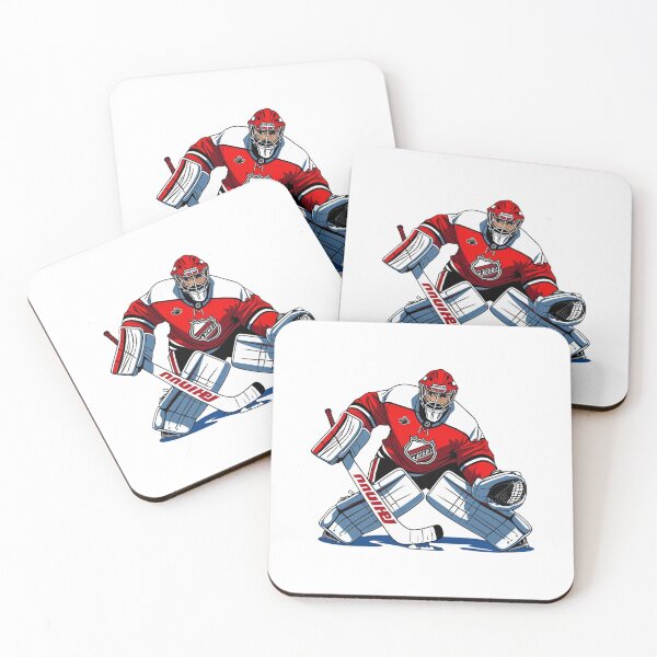 Item preview, Anime styler Ice Hockey Goalie Red All Star designed and sold by Koko Doko.