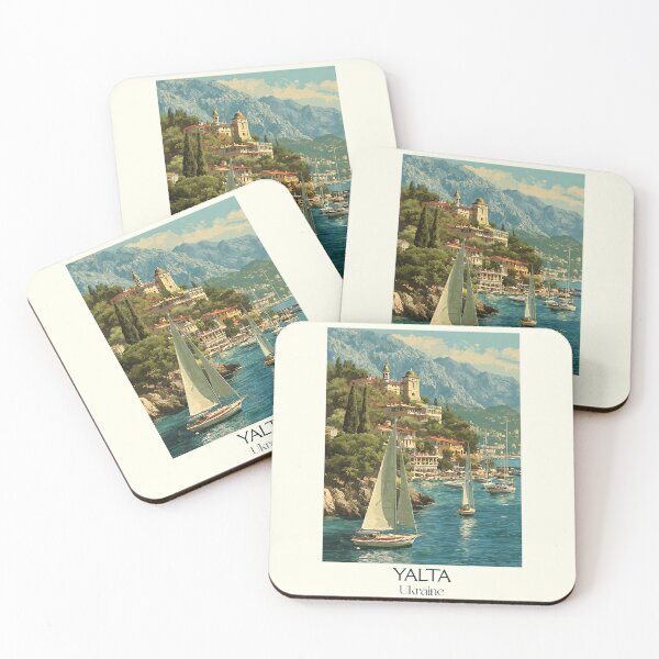 Item preview, Yalta Crimean Riviera – Black Sea Resort Vintage Art designed and sold by TuncGK.
