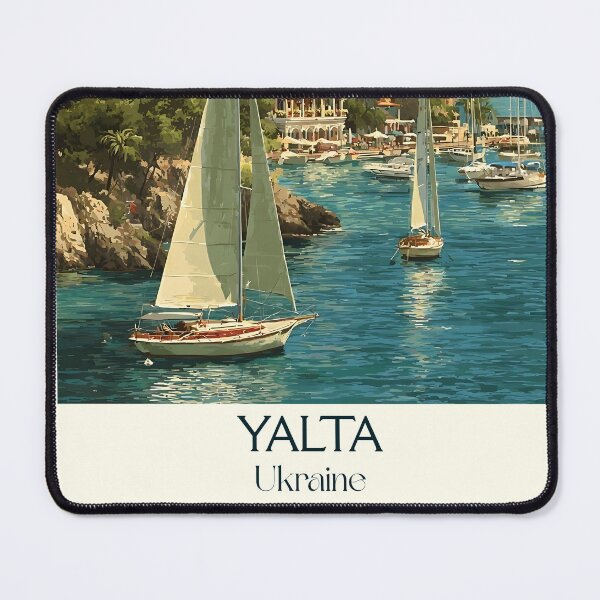 Item preview, Yalta Crimean Riviera – Black Sea Resort Vintage Art designed and sold by TuncGK.