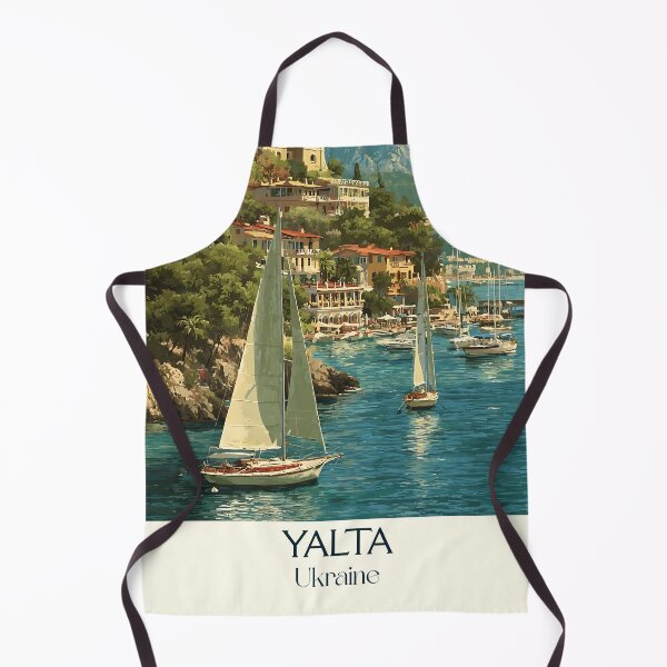 Item preview, Yalta Crimean Riviera – Black Sea Resort Vintage Art designed and sold by TuncGK.