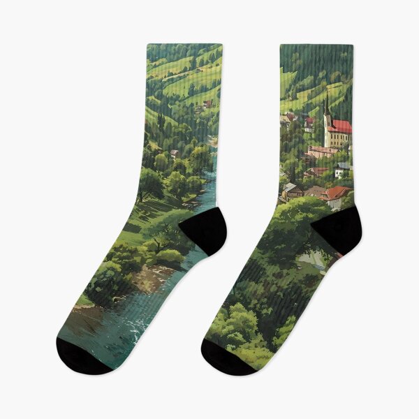 Item preview, Yaremche Mountain Resort – Carpathian Paradise Ukraine Art designed and sold by TuncGK.