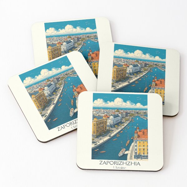 Item preview, Zaporizhzhia Dnipro City – Cossack Heritage Ukraine Art designed and sold by TuncGK.