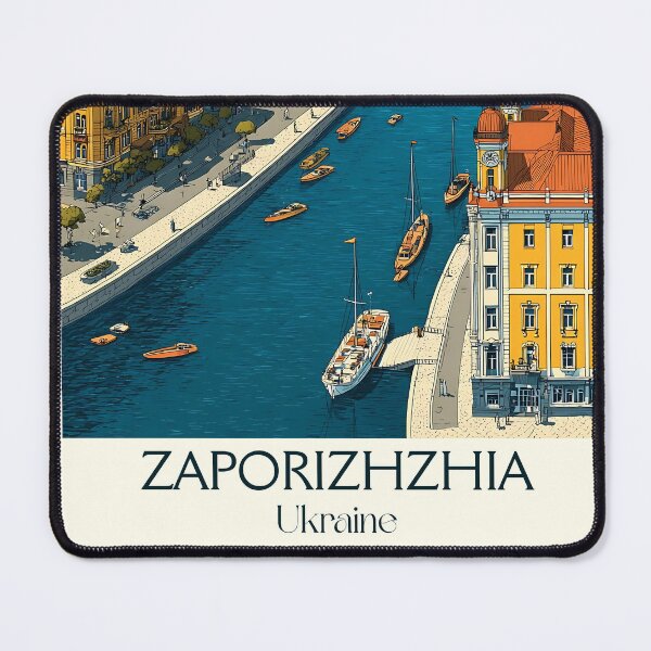 Item preview, Zaporizhzhia Dnipro City – Cossack Heritage Ukraine Art designed and sold by TuncGK.