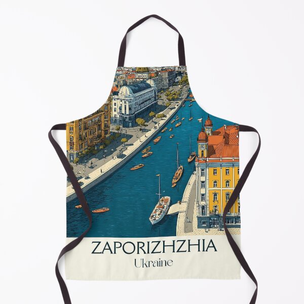 Item preview, Zaporizhzhia Dnipro City – Cossack Heritage Ukraine Art designed and sold by TuncGK.