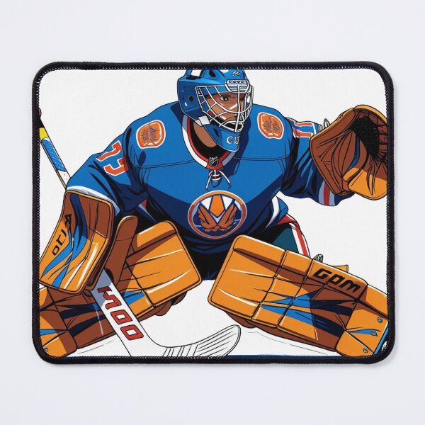 Item preview, Anime style Ice Hockey Goalie Blue designed and sold by Koko Doko.