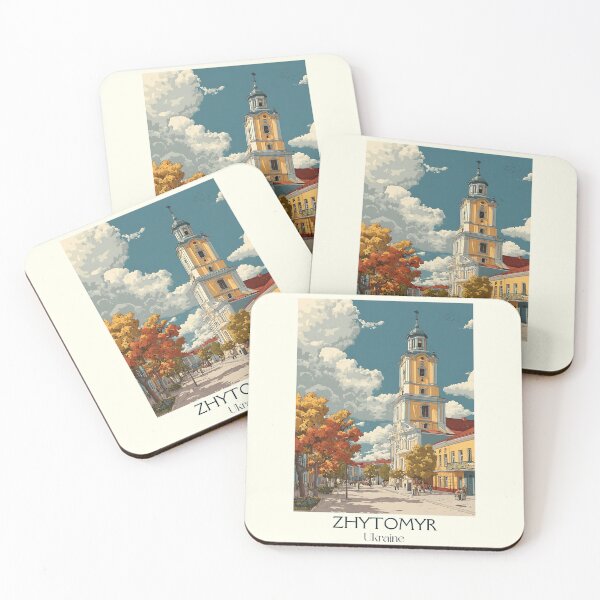 Item preview, Zhytomyr Rock City – Polissya Region Ukraine Vintage Art designed and sold by TuncGK.